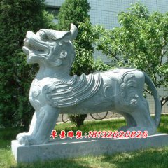 獨(dú)角獸石雕，神獸石雕