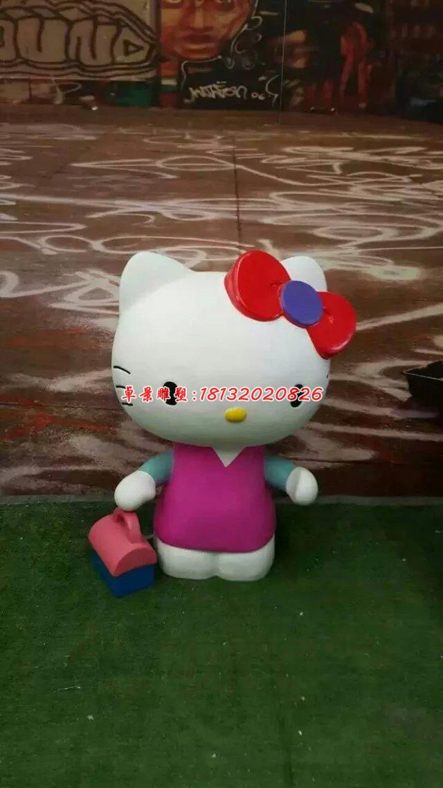 玻璃鋼hello kitty雕塑，卡通玻璃鋼雕塑 (9)