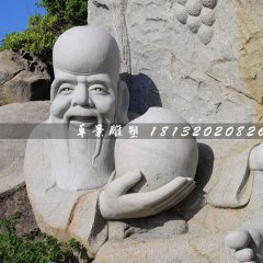 老壽星石雕，大理石神仙雕塑