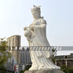 媽祖石雕，漢白玉神仙石雕