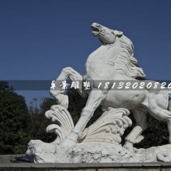 馬踏浪石雕，廣場(chǎng)石雕馬