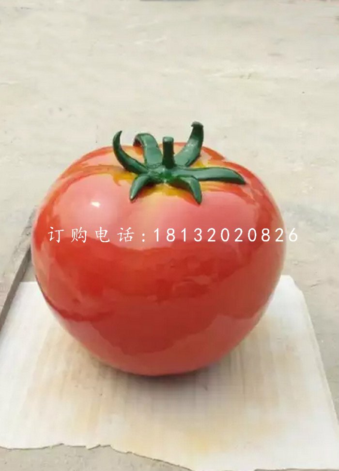 仿真西紅柿雕塑，玻璃鋼蔬菜