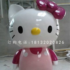 玻璃鋼hellokitty雕塑，卡通擺件