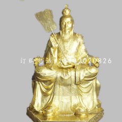 玻璃鋼仿銅太上老君  玻璃鋼神像雕塑