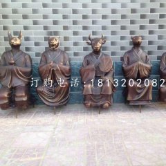 玻璃鋼仿銅十二生肖雕塑  公園景觀雕塑