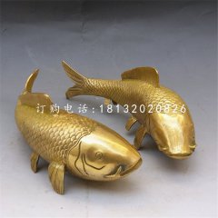 鯉魚銅雕，銅雕動物