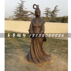 古代美女銅雕，廣場(chǎng)古人雕塑