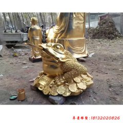 招財(cái)金蟾銅雕