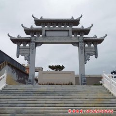 寺廟單門(mén)石牌坊