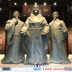 紀(jì)念館銅雕范蠡勾踐文仲雕像