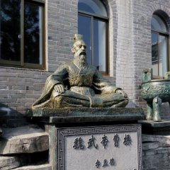 古代名人魏武帝曹操銅雕