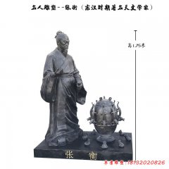 古代名人天文學(xué)家張衡銅雕