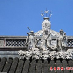 宗教廟宇福祿壽神像石雕