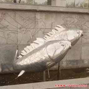 金魚(yú)抽象雕塑